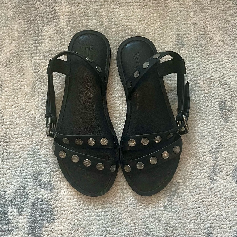 Frye Morgan Flat Sandals - Picture 2 of 6